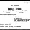 Paulini Julius 1907-1993 Todesanzeige